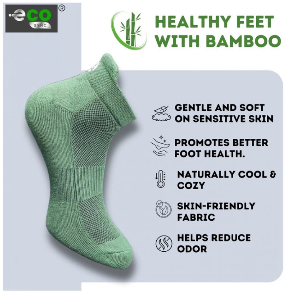 Generic 4_Pair Set Unisex Casual Bamboo Cotton Printed Ankle Length Socks (Multicolor)