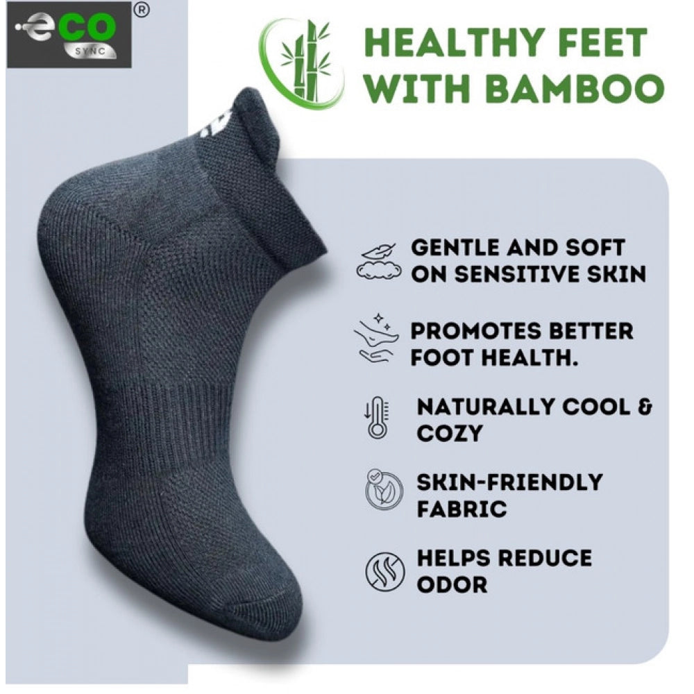 Generic 4_Pair Set Unisex Casual Bamboo Cotton Printed Ankle Length Socks (Multicolor)