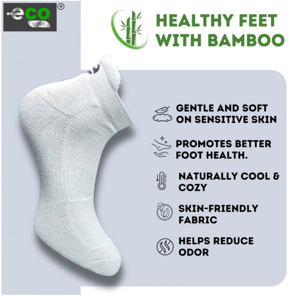 Generic 4_Pair Set Unisex Casual Bamboo Cotton Printed Ankle Length Socks (Multicolor)