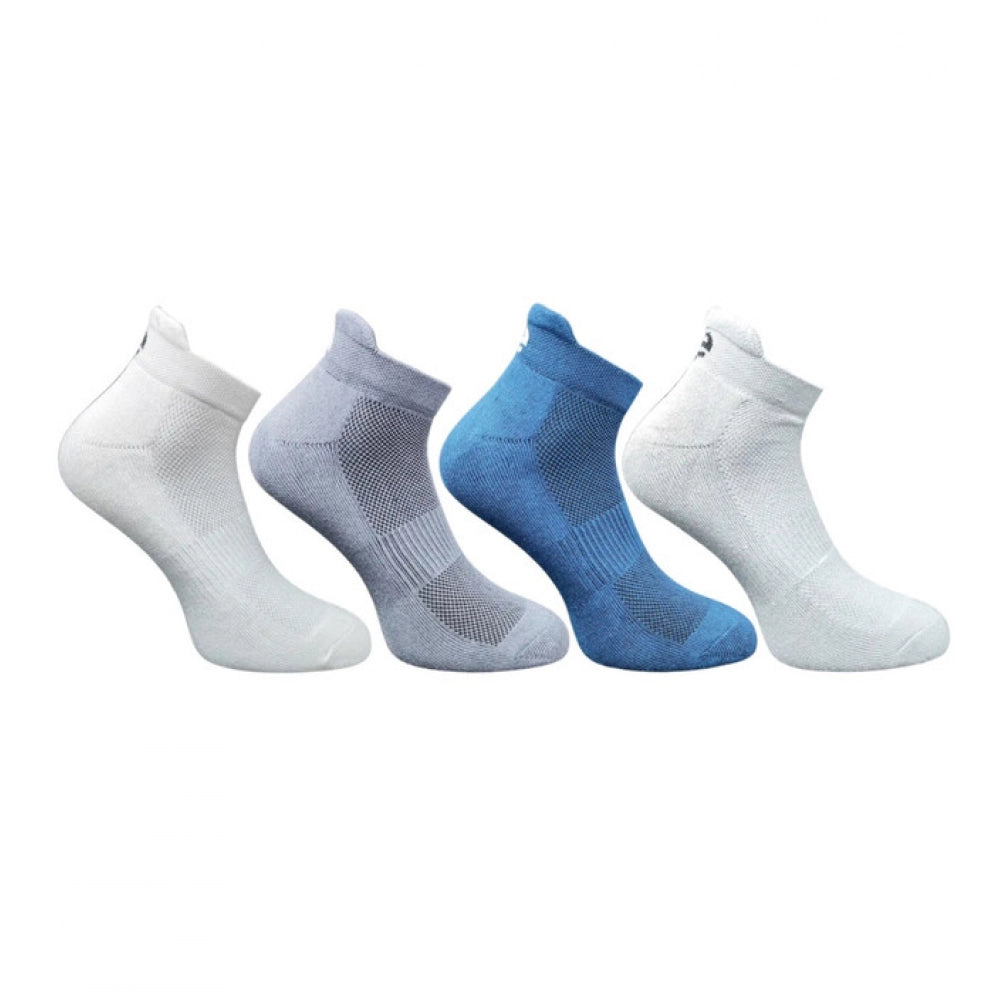 Generic 4_Pair Set Unisex Casual Bamboo Cotton Printed Ankle Length Socks (Multicolor)