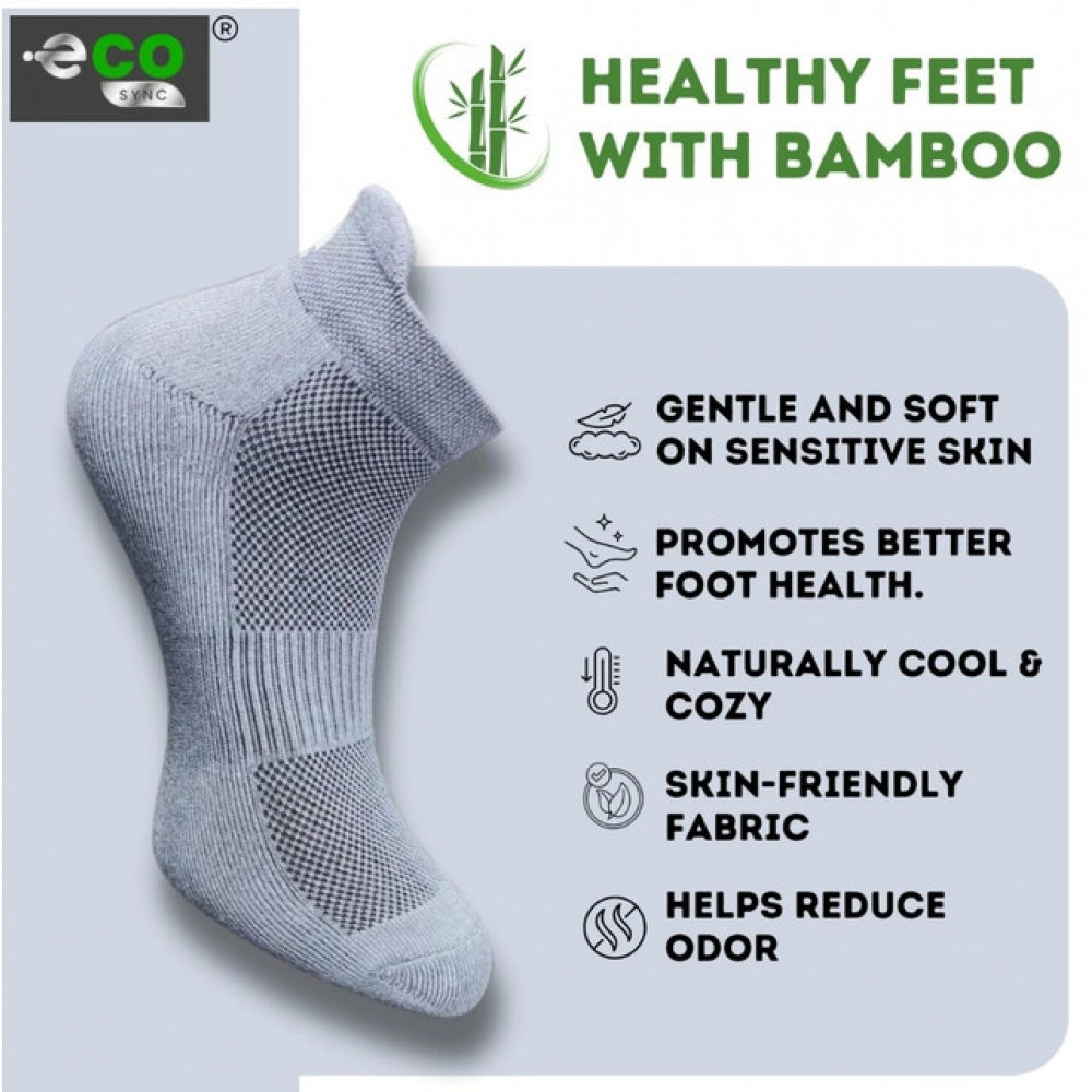 Generic 4_Pair Set Unisex Casual Bamboo Cotton Printed Ankle Length Socks (Multicolor)