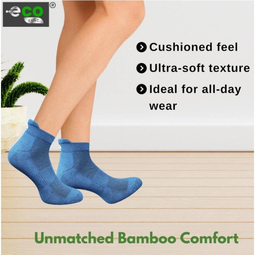 Generic 4_Pair Set Unisex Casual Bamboo Cotton Printed Ankle Length Socks (Multicolor)