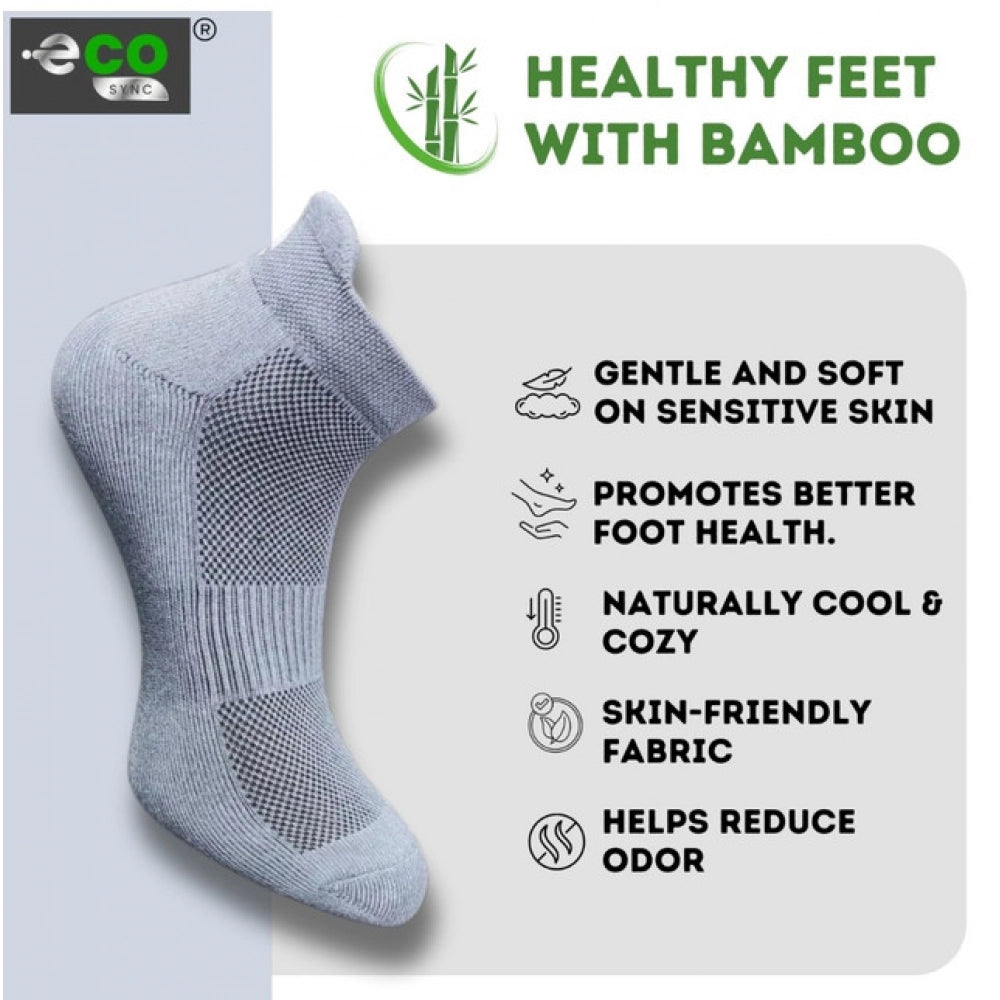 Generic 4_Pair Set Unisex Casual Bamboo Cotton Printed Ankle Length Socks (Multicolor)