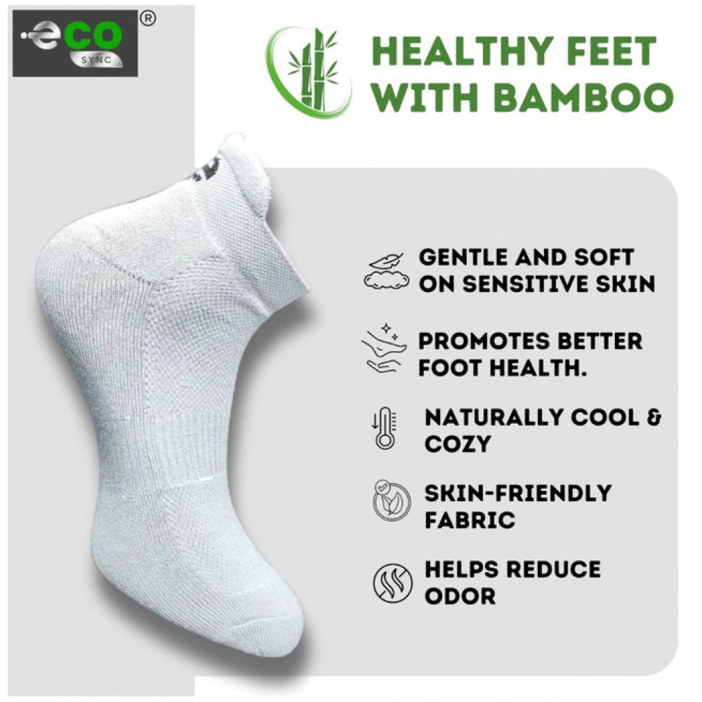 Generic 4_Pair Set Unisex Casual Bamboo Cotton Printed Ankle Length Socks (Multicolor)