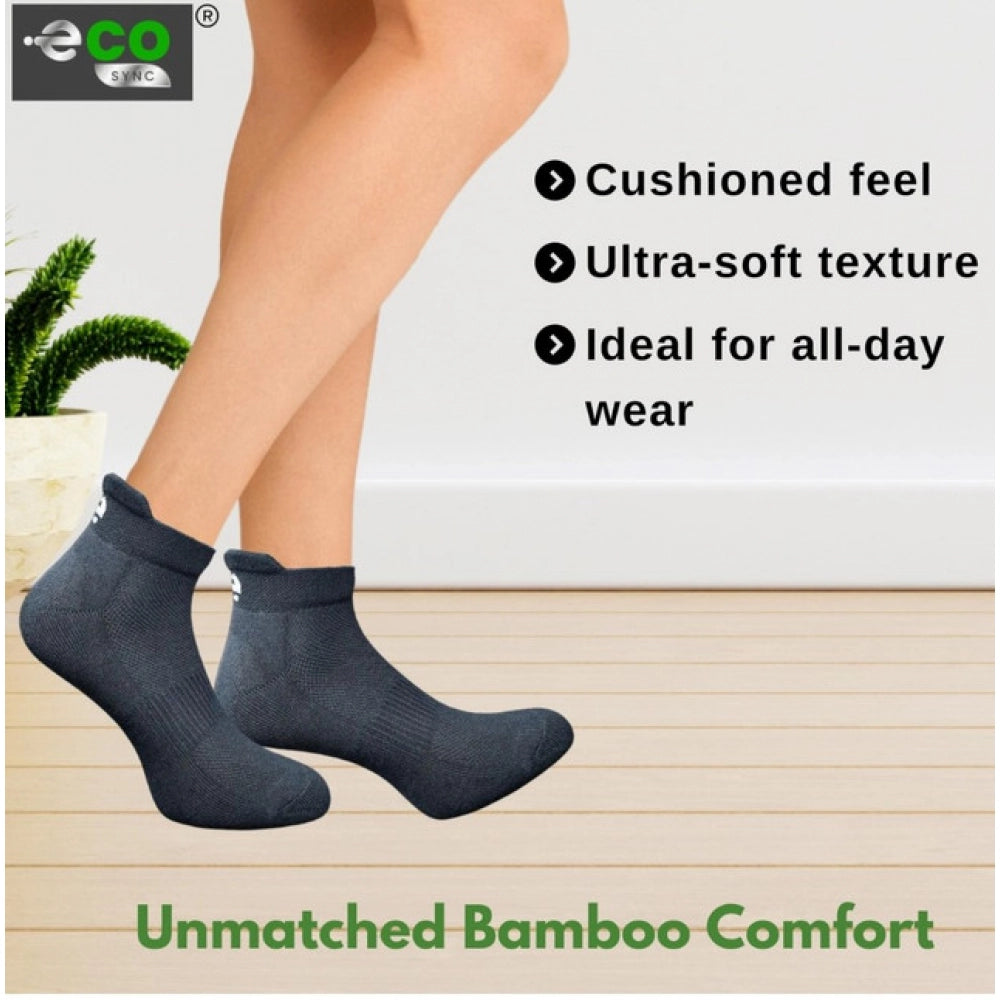 Generic 4_Pair Set Unisex Casual Bamboo Cotton Printed Ankle Length Socks (Multicolor)