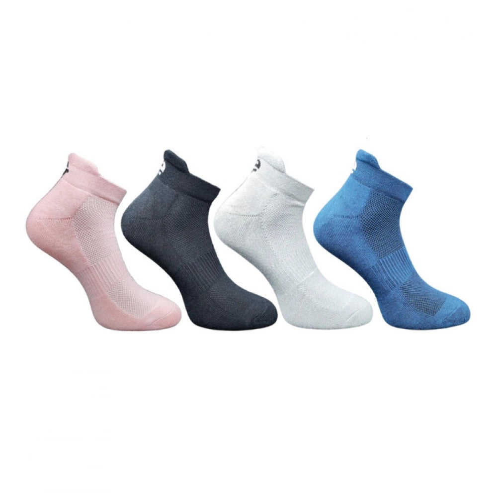 Generic 4_Pair Set Unisex Casual Bamboo Cotton Printed Ankle Length Socks (Multicolor)