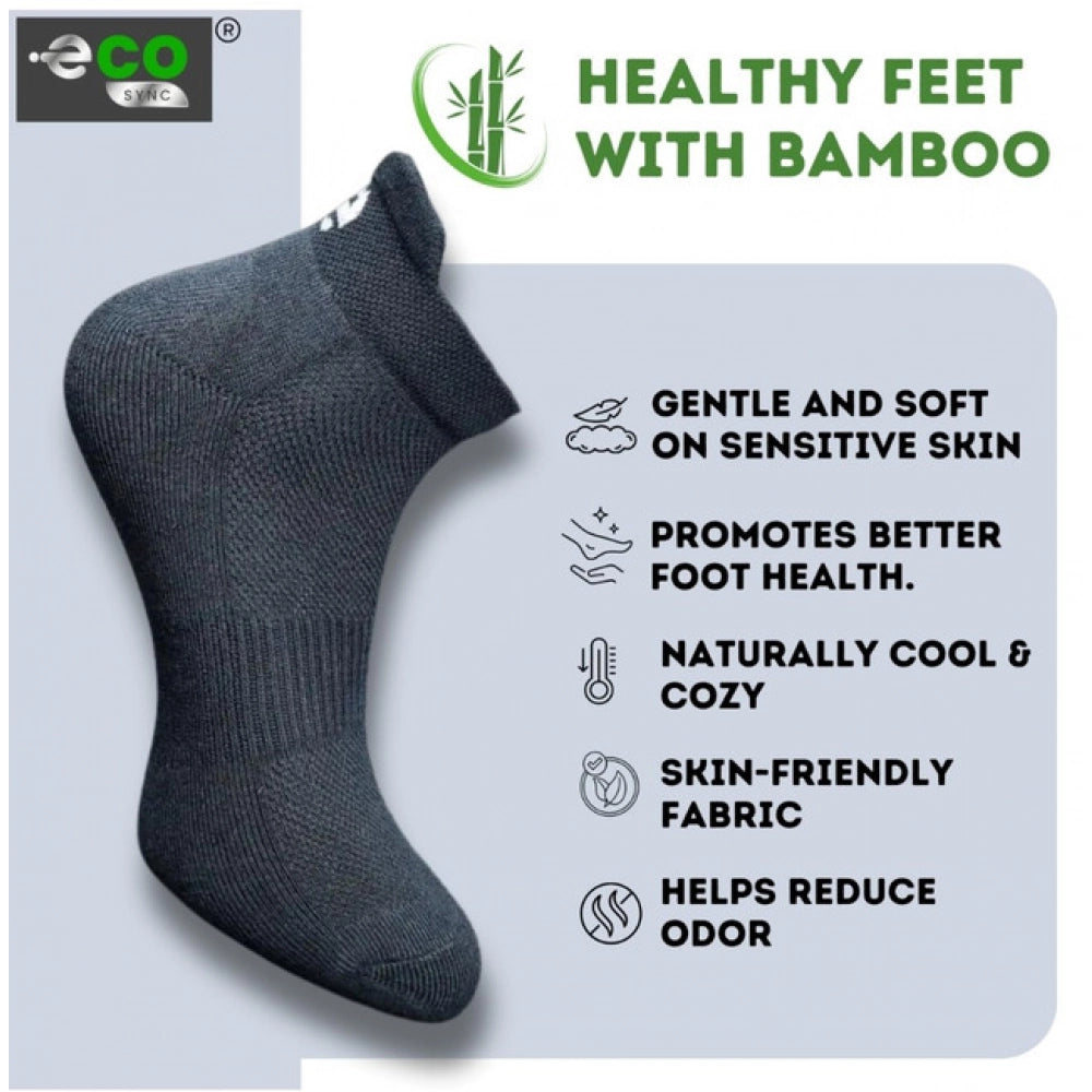 Generic 4_Pair Set Unisex Casual Bamboo Cotton Printed Ankle Length Socks (Multicolor)