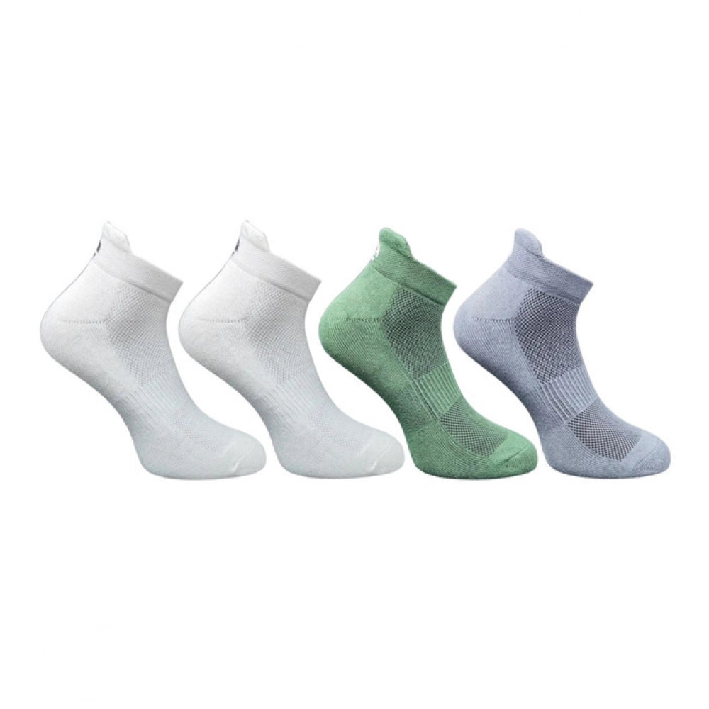 Generic 4_Pair Set Unisex Casual Bamboo Cotton Printed Ankle Length Socks (Multicolor)