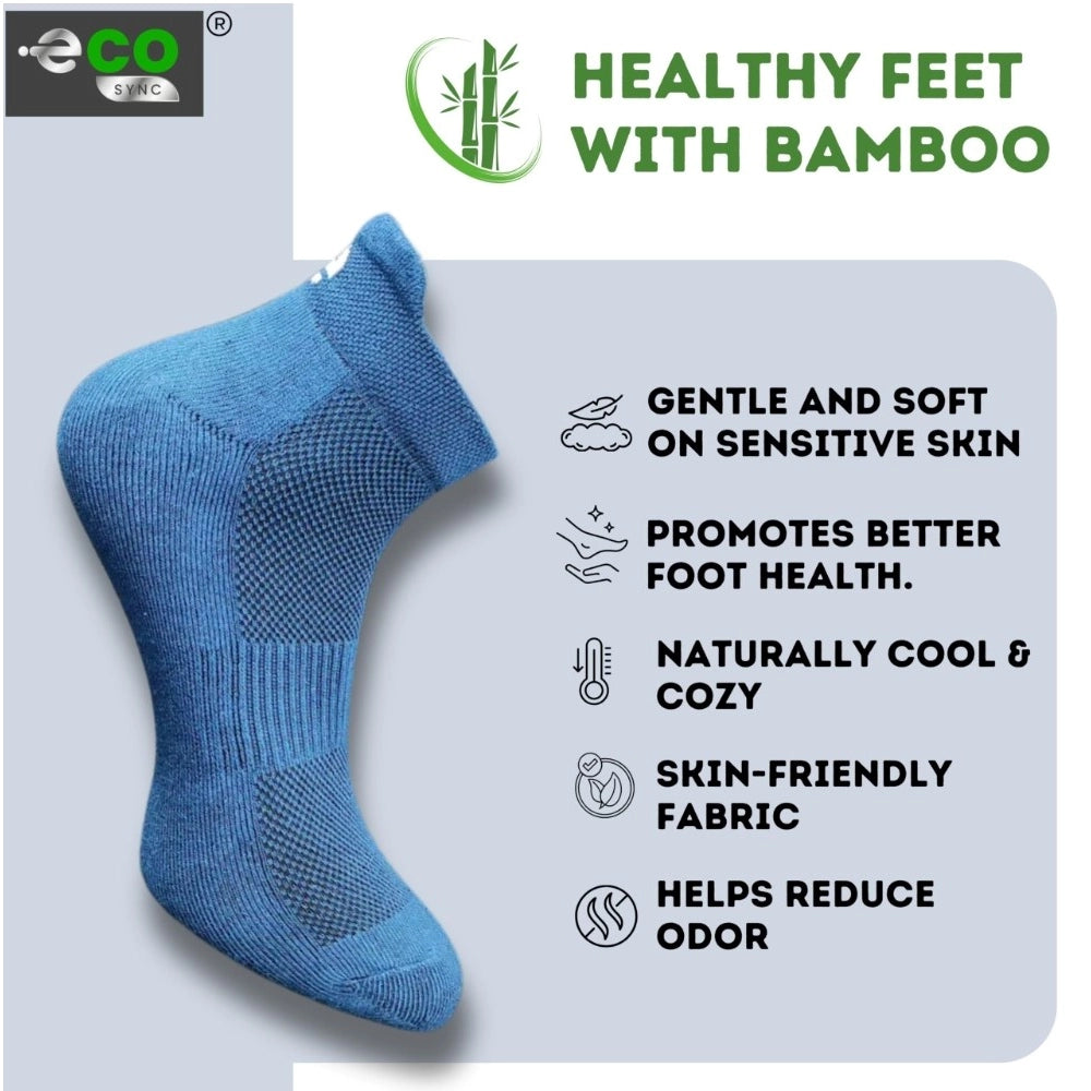 Generic 4_Pair Set Unisex Casual Bamboo Cotton Printed Ankle Length Socks (Multicolor)