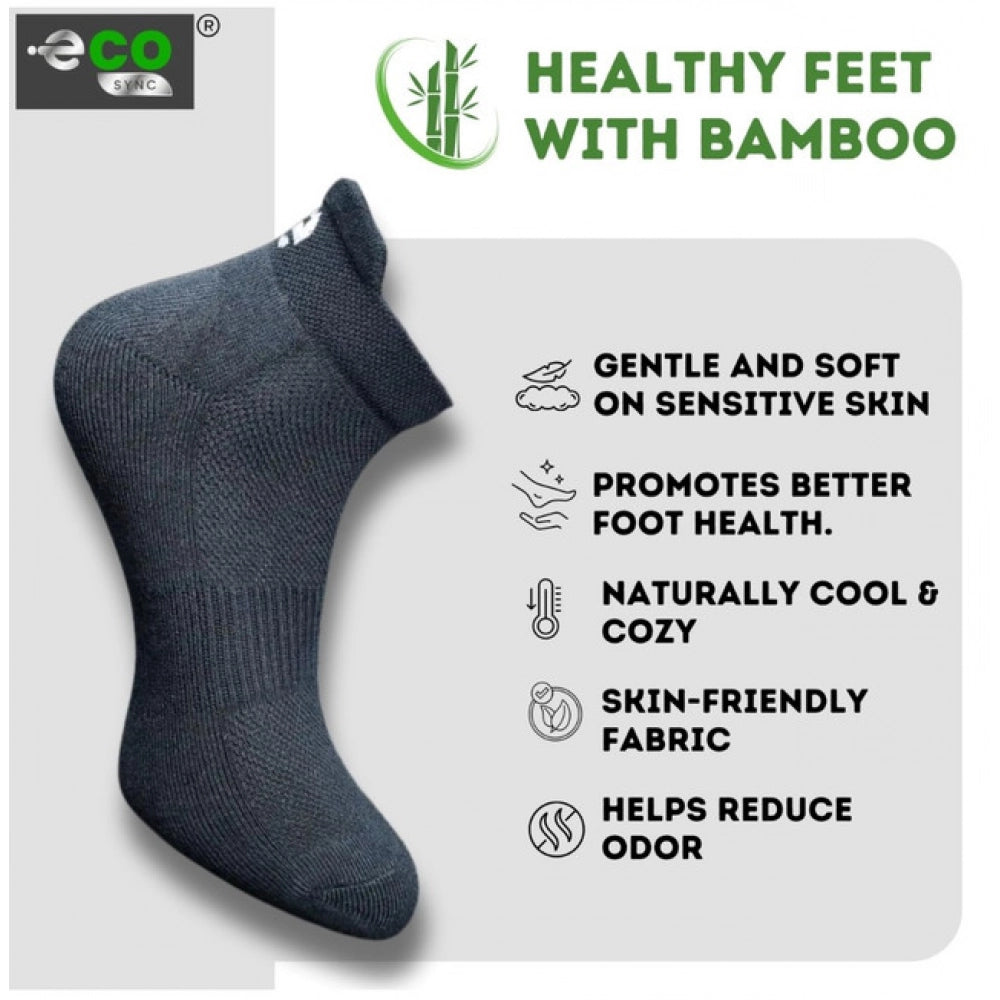 Generic 4_Pair Set Unisex Casual Bamboo Cotton Printed Ankle Length Socks (Multicolor)