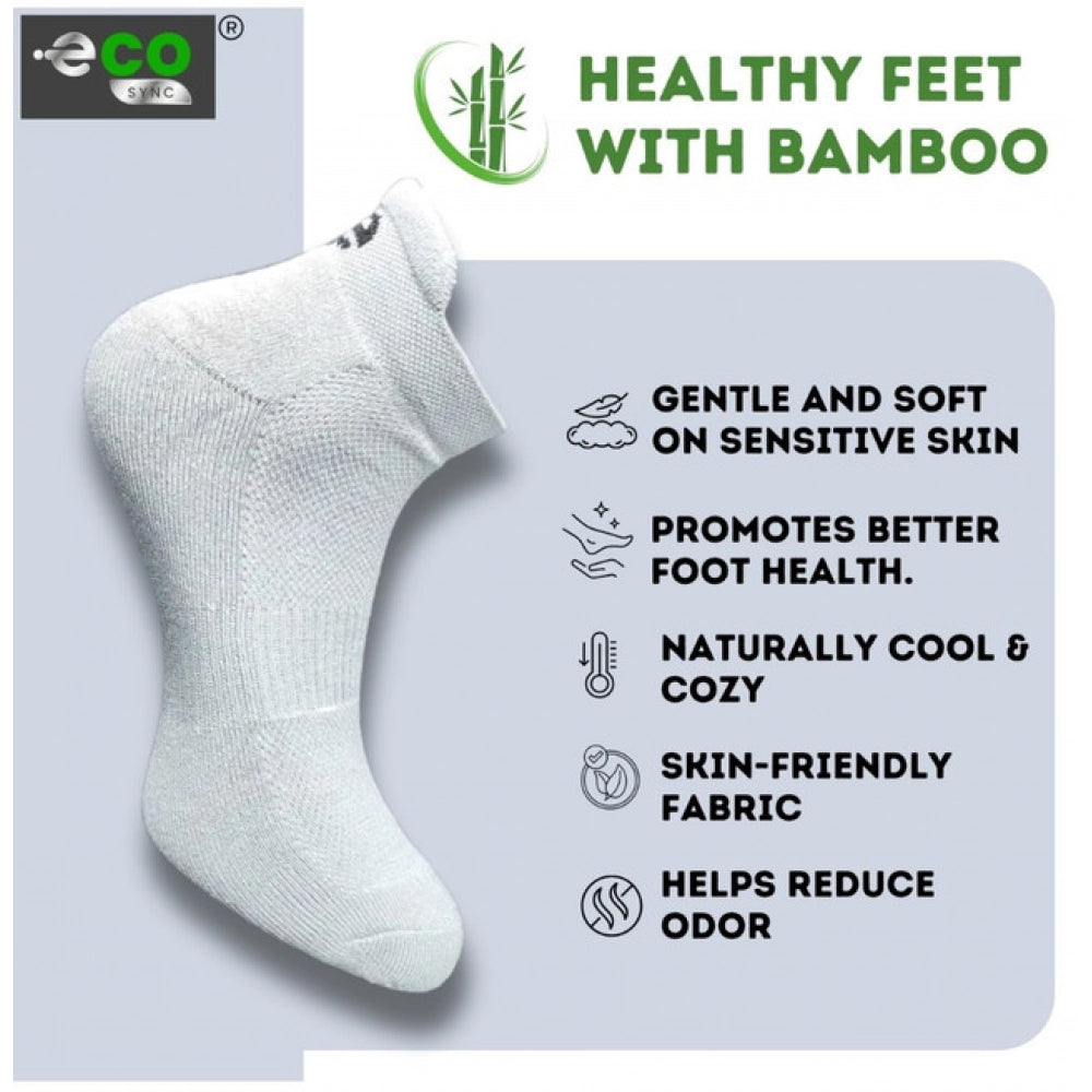 Generic 4_Pair Set Unisex Casual Bamboo Cotton Printed Ankle Length Socks (Multicolor)