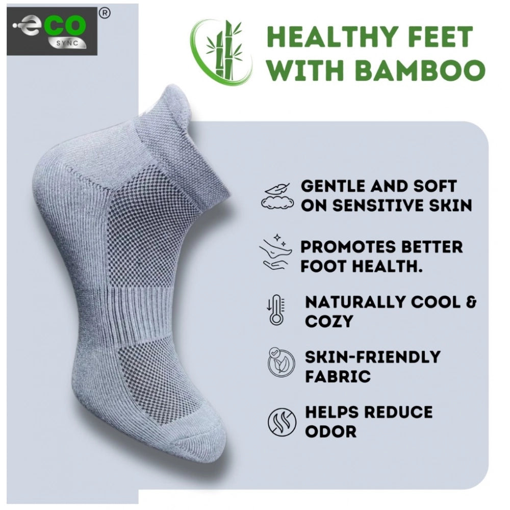 Generic 4_Pair Set Unisex Casual Bamboo Cotton Printed Ankle Length Socks (Multicolor)