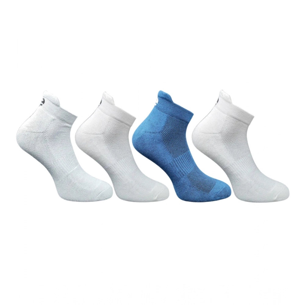 Generic 4_Pair Set Unisex Casual Bamboo Cotton Printed Ankle Length Socks (Multicolor)