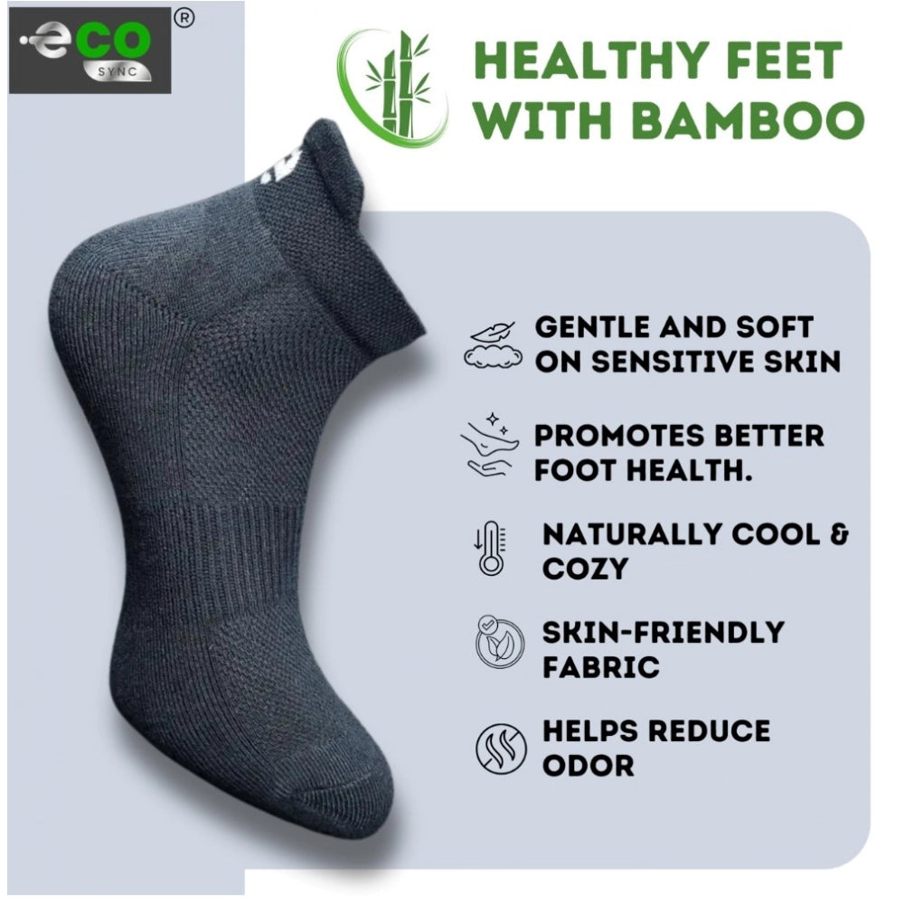 Generic 4_Pair Set Unisex Casual Bamboo Cotton Printed Ankle Length Socks (Multicolor)
