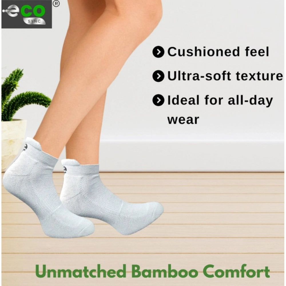 Generic 4_Pair Set Unisex Casual Bamboo Cotton Printed Ankle Length Socks (Multicolor)