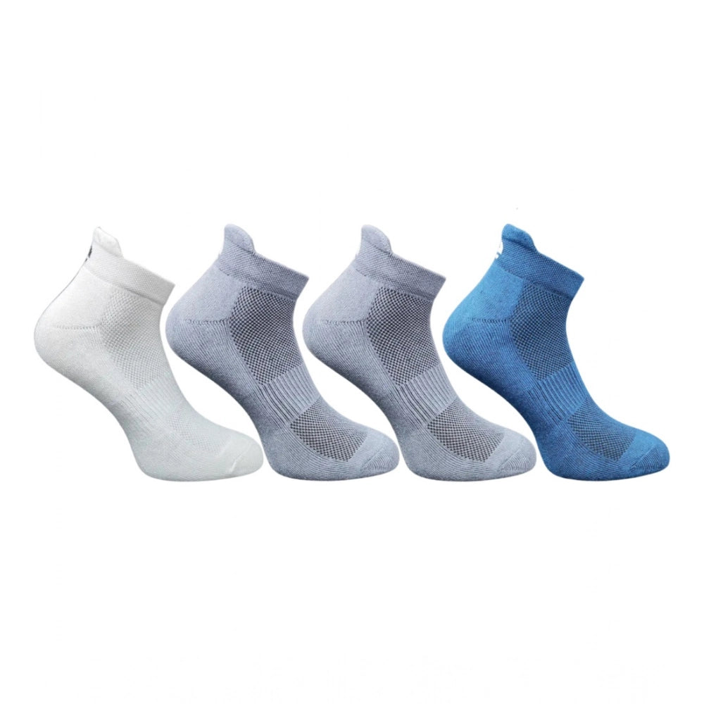 Generic 4_Pair Set Unisex Casual Bamboo Cotton Printed Ankle Length Socks (Multicolor)