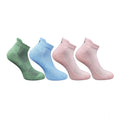 Generic 4_Pair Set Unisex Casual Bamboo Cotton Printed Ankle Length Socks (Multicolor)