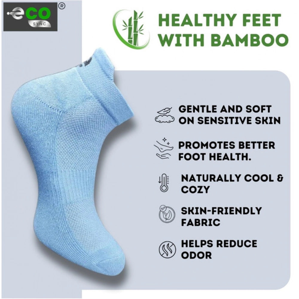 Generic 4_Pair Set Unisex Casual Bamboo Cotton Printed Ankle Length Socks (Multicolor)