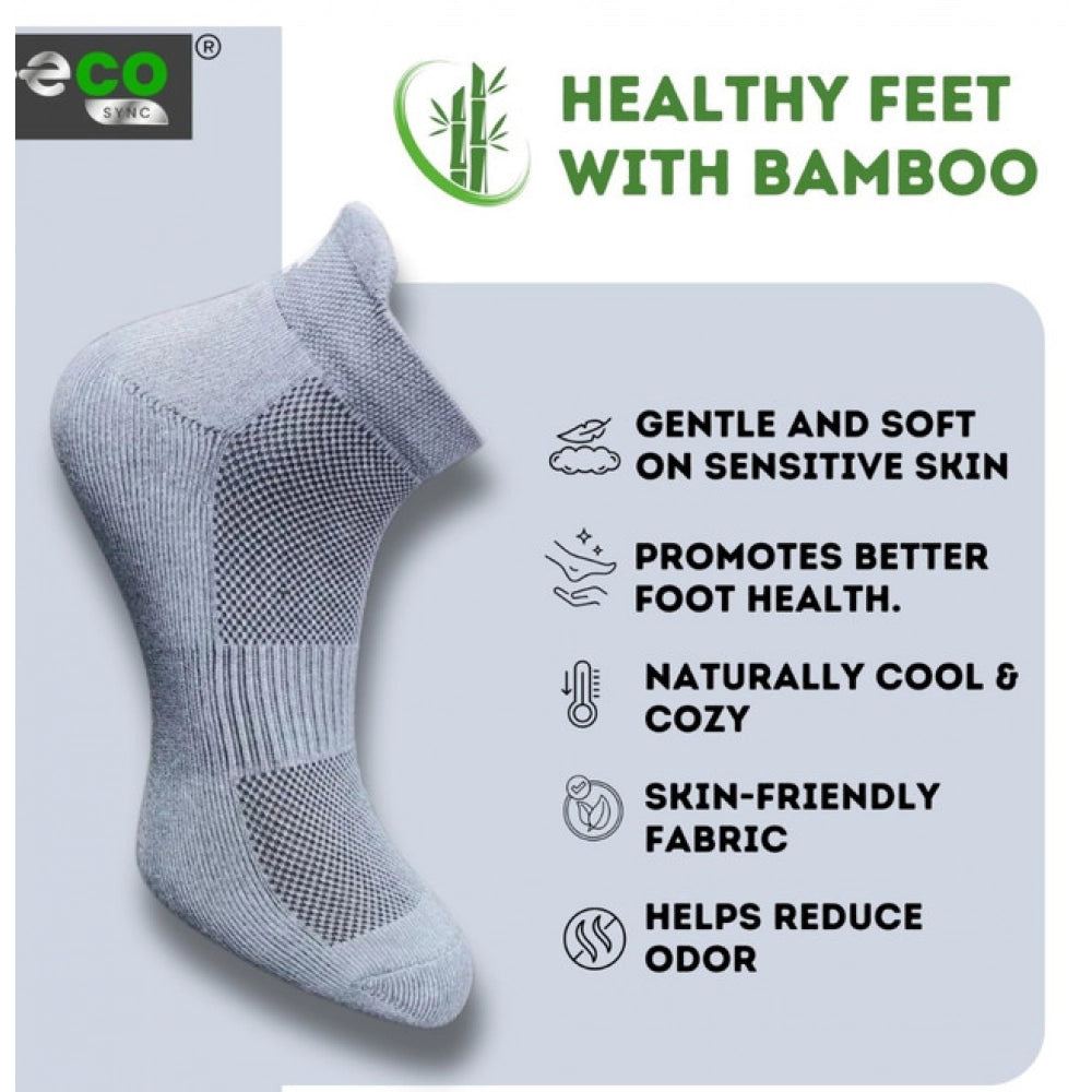 Generic 4_Pair Set Unisex Casual Bamboo Cotton Printed Ankle Length Socks (Multicolor)