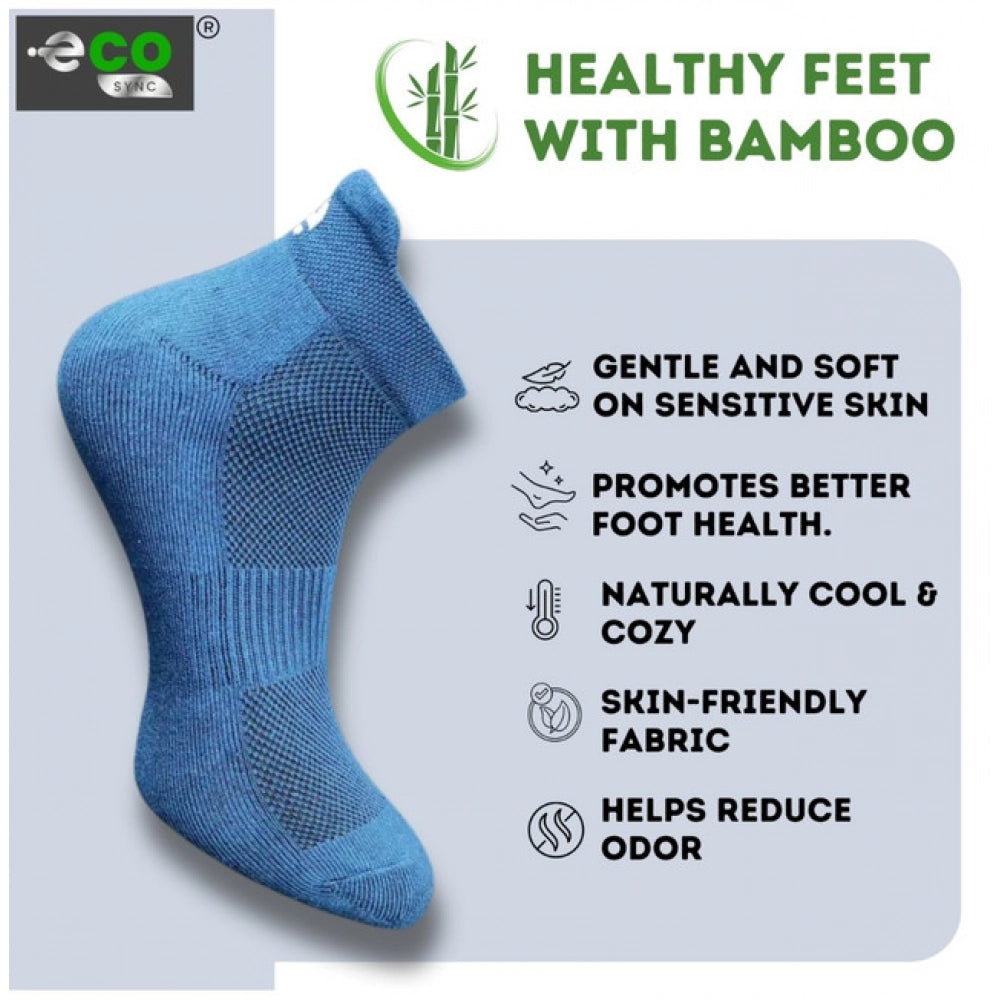 Generic 4_Pair Set Unisex Casual Bamboo Cotton Printed Ankle Length Socks (Multicolor)