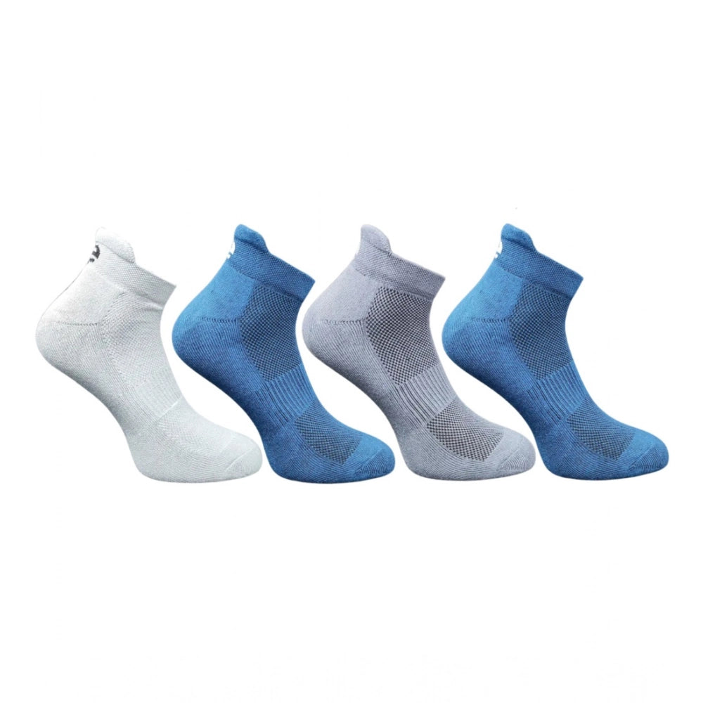 Generic 4_Pair Set Unisex Casual Bamboo Cotton Printed Ankle Length Socks (Multicolor)
