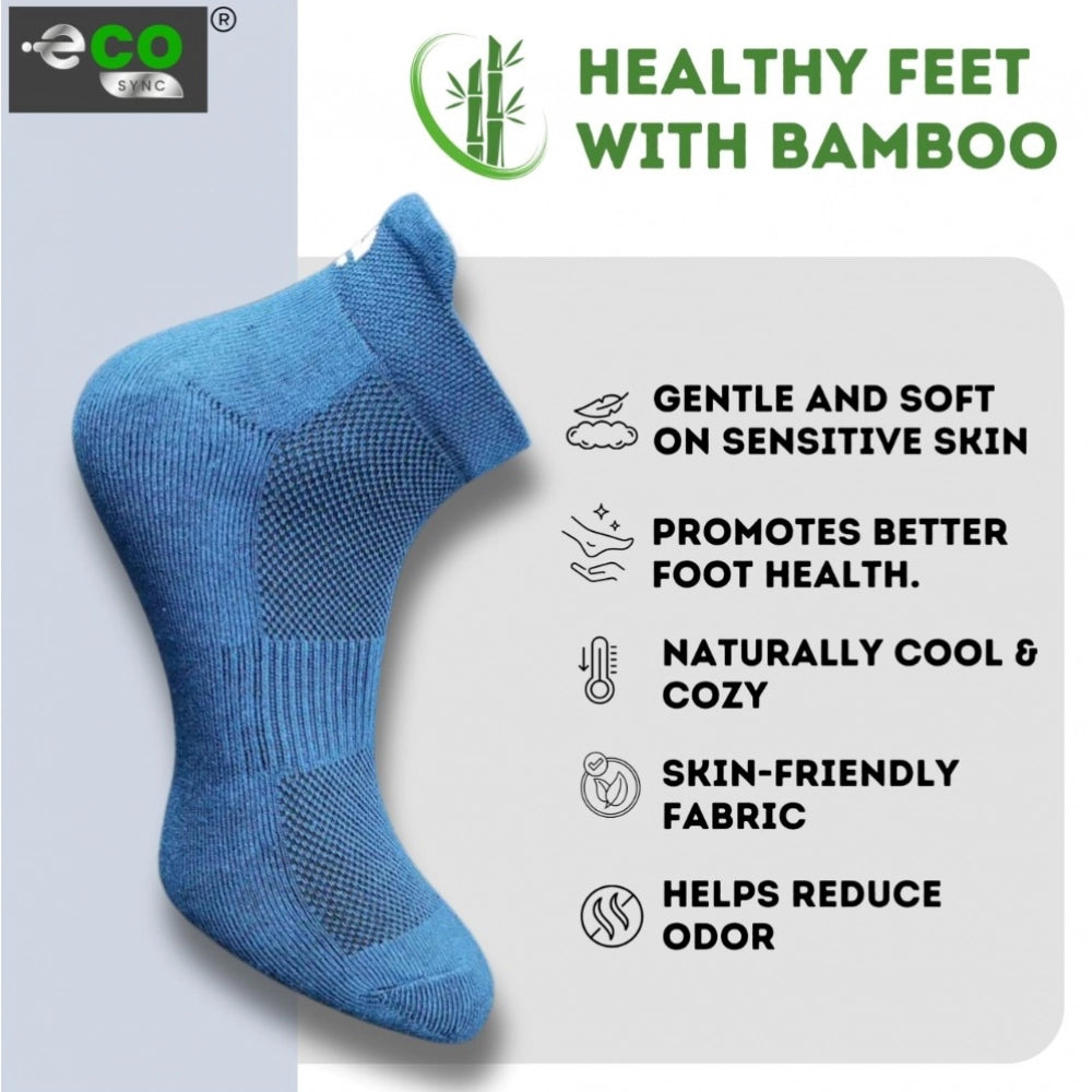 Generic 4_Pair Set Unisex Casual Bamboo Cotton Printed Ankle Length Socks (Multicolor)