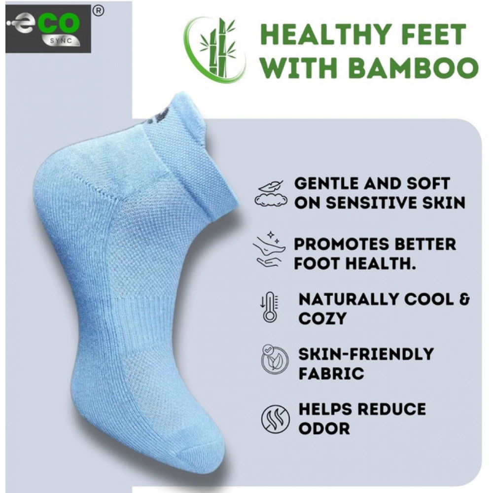 Generic 4_Pair Set Unisex Casual Bamboo Cotton Printed Ankle Length Socks (Multicolor)