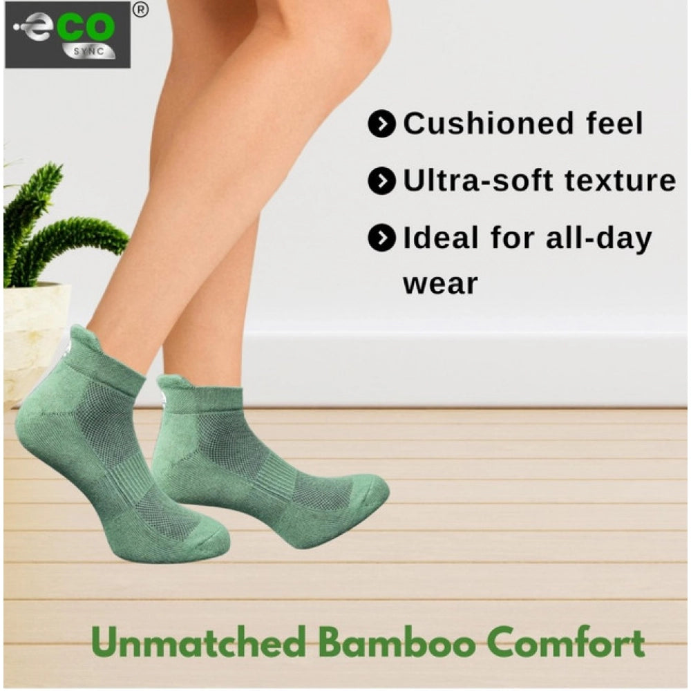 Generic 4_Pair Set Unisex Casual Bamboo Cotton Printed Ankle Length Socks (Multicolor)