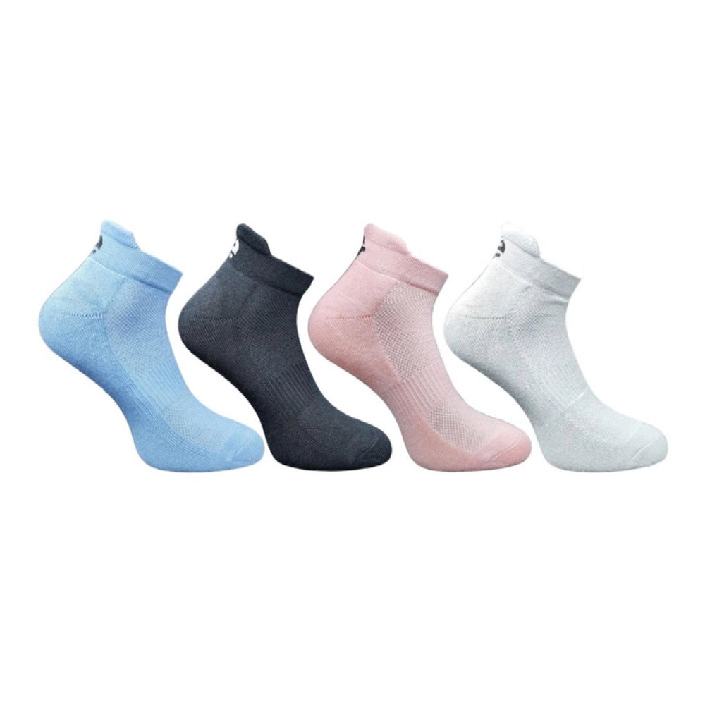 Generic 4_Pair Set Unisex Casual Bamboo Cotton Printed Ankle Length Socks (Multicolor)