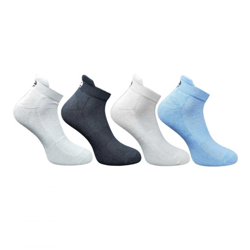 Generic 4_Pair Set Unisex Casual Bamboo Cotton Printed Ankle Length Socks (Multicolor)