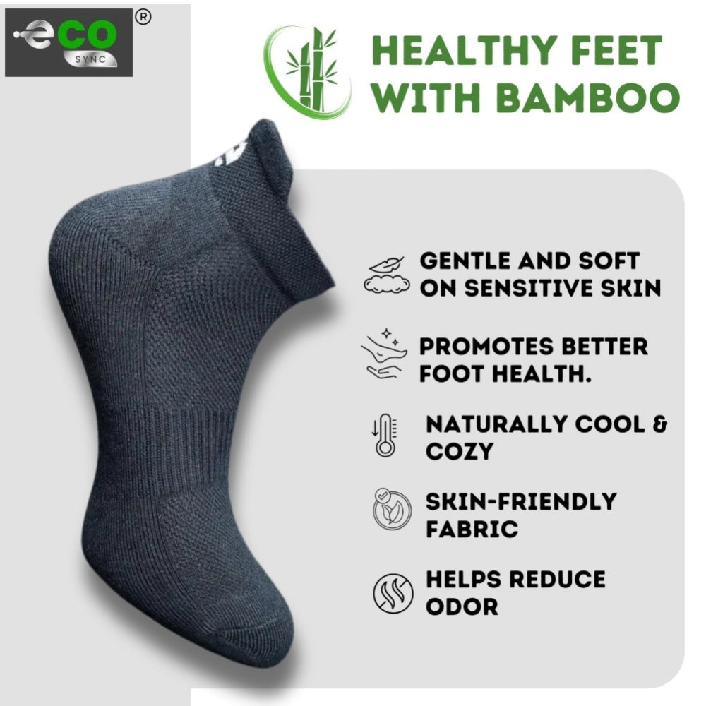 Generic 4_Pair Set Unisex Casual Bamboo Cotton Printed Ankle Length Socks (Multicolor)