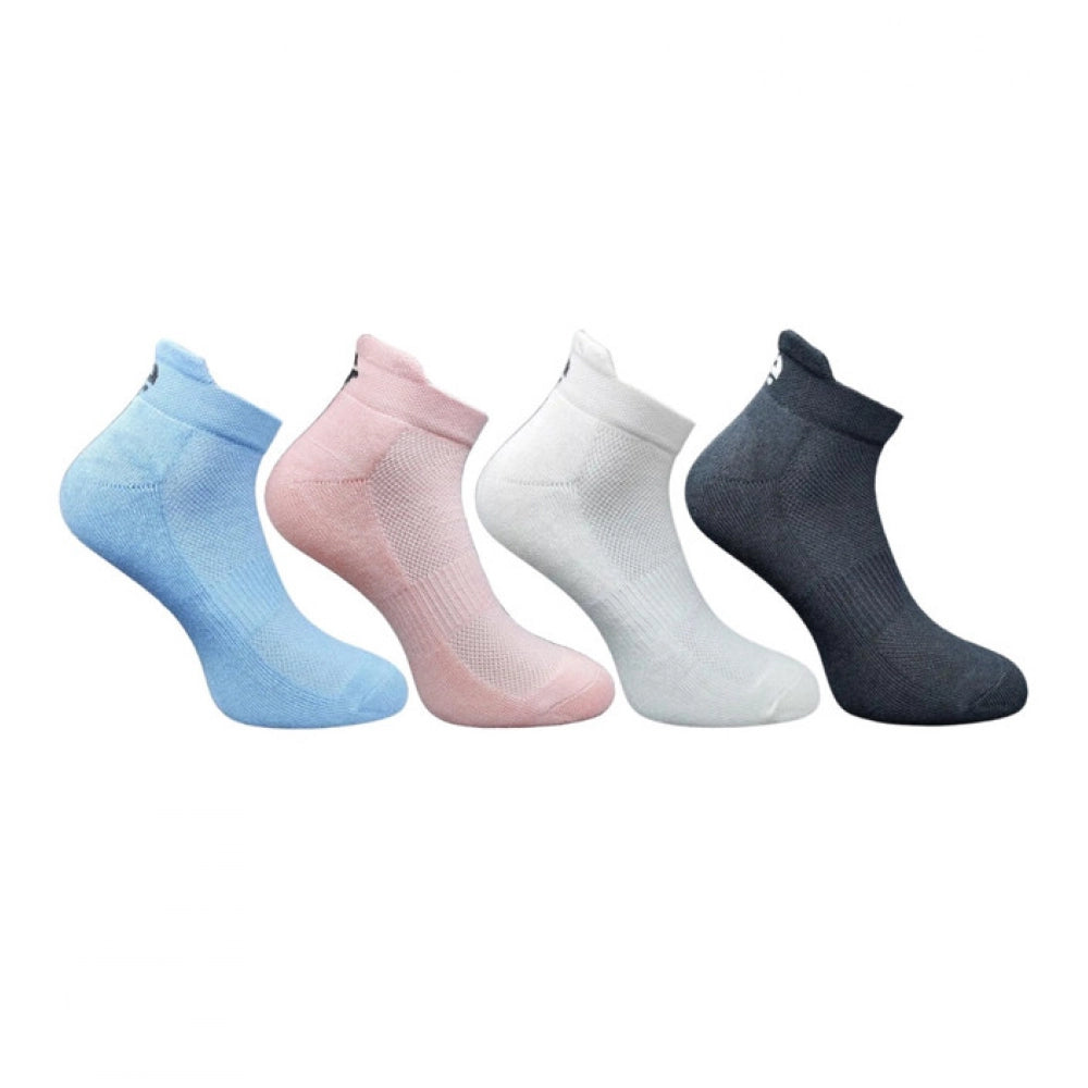 Generic 4_Pair Set Unisex Casual Bamboo Cotton Printed Ankle Length Socks (Multicolor)