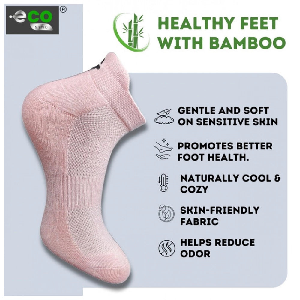Generic 4_Pair Set Unisex Casual Bamboo Cotton Printed Ankle Length Socks (Multicolor)