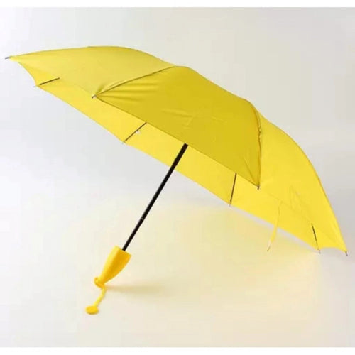 Generic Banana Umbrella – Compact Foldable Umbrella with Banana-Shaped Case (Color: Assorted )