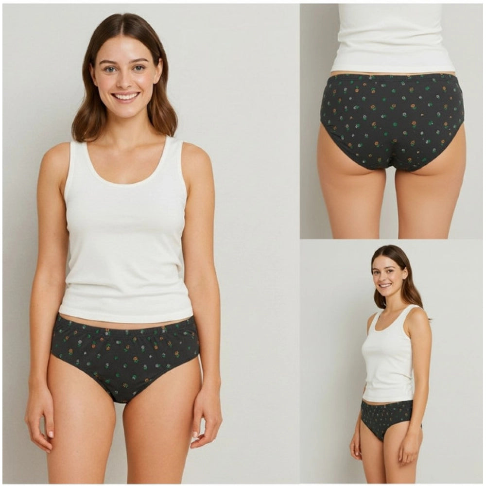 Generic Pack of_3 Women's Cotton Printed Hipster Panty (Multicolor)
