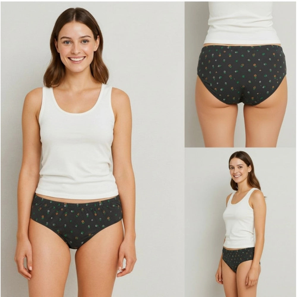 Generic Pack of_12 Women's Cotton Printed Hipster Panty (Multicolor)