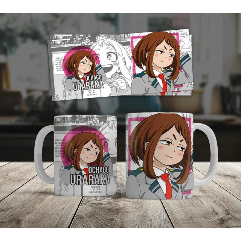 Generic Anime Ochaco Uraraka Ceramic Printed Coffee Mug (White)