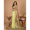 Generic Women's Jacquard Saree With Unstitched Blouse 5.5Mtr (Multicolor)