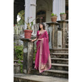 Generic Women's Silk_Blend Butti Pattern Saree With Unstitched Blouse 5.5Mtr (Pink)