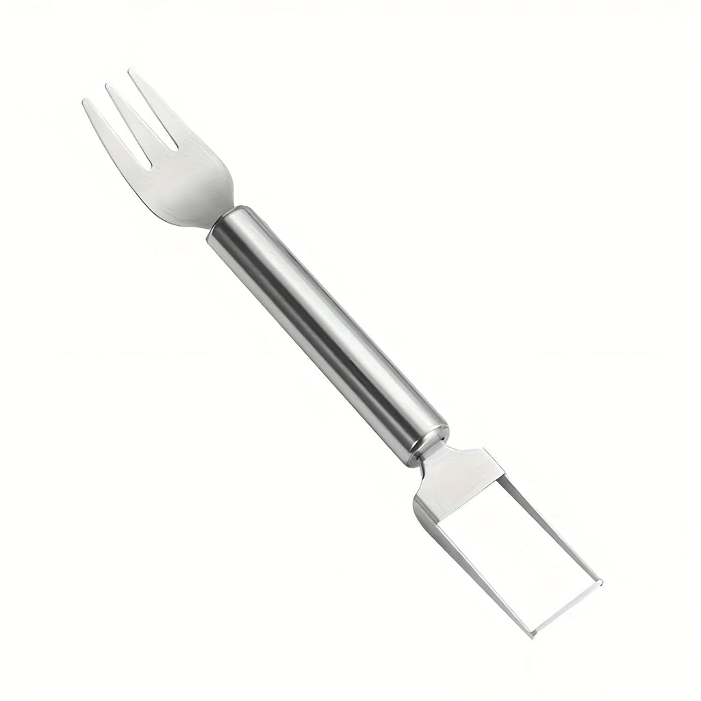 Stainless Steel 2 In 1 Watermelon Slicer Cutter With Fork Fruit Tool (1 Pc)