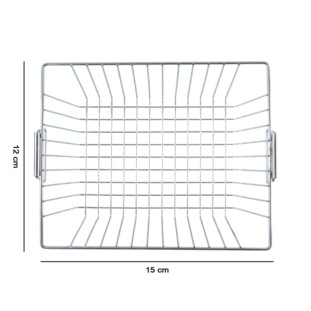 Multipurpose Stainless Steel Kitchen Sink Basket (1 Pc 12x15 Inch)