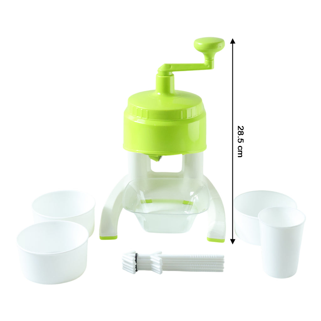 Manual Hand Crank Ice Crusher Snow Maker Machine (1 Set Mix Color)